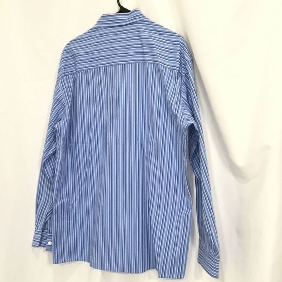 Kenneth Cole Reaction Striped Button Down (H8) - Picture 4 of 6